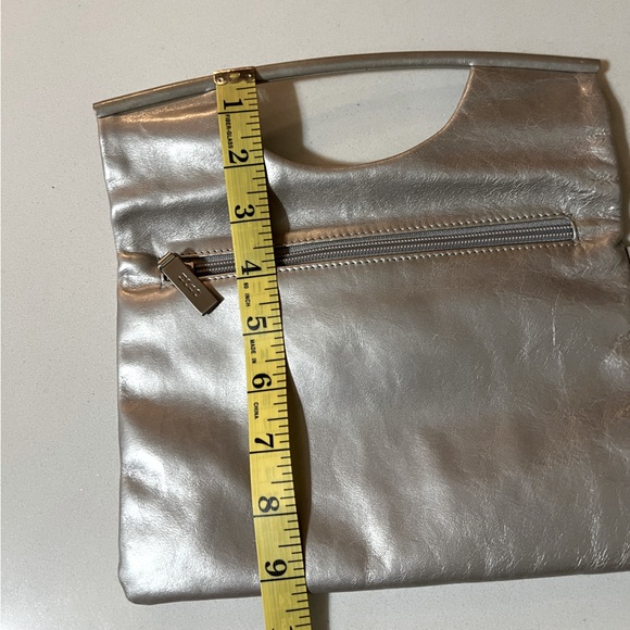 Hobo Silver Leather Clutch Bag - Picture 11 of 11